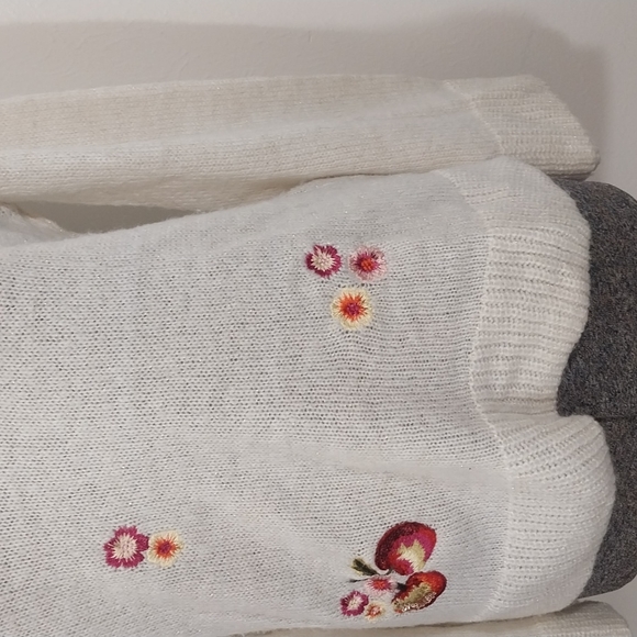 Disney Lauren Conrad XS Ivory White Swearer Apples Flowers - Picture 8 of 11